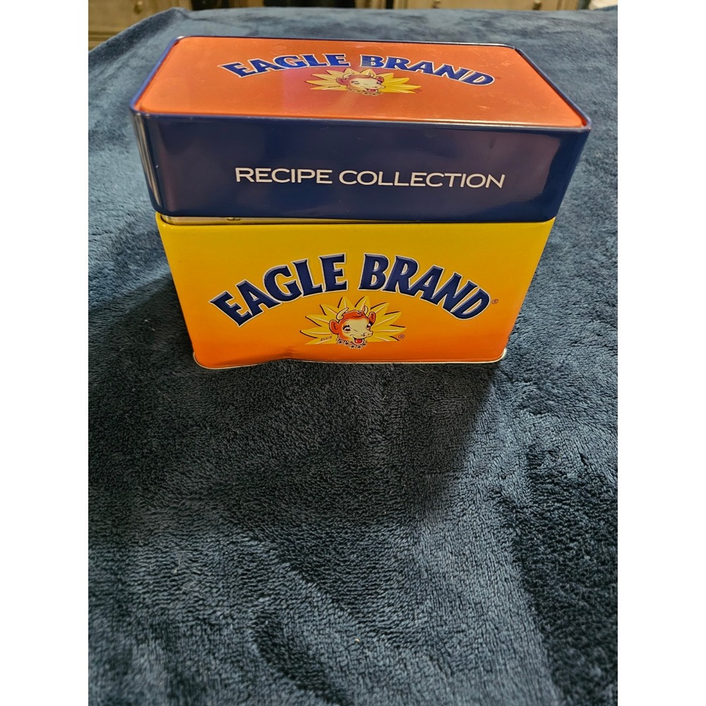 Eagle Brand Recipe Collection Tin Box with Recipe Cards Elsie the Cow Vintage